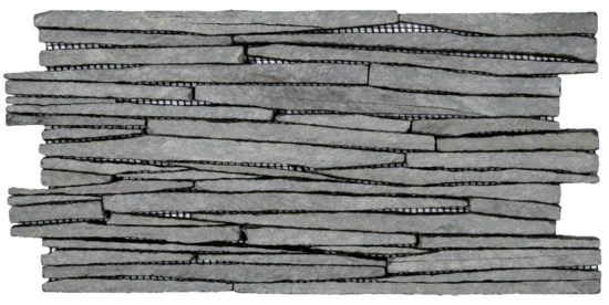 Grey Sliced Slate Interlocking Mosaic | Qualis Ceramica | Luxury Tile and Vinyl at affordable prices