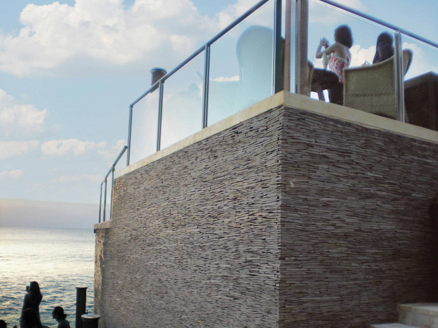 Grey Sliced Slate Interlocking Mosaic | Qualis Ceramica | Luxury Tile and Vinyl at affordable prices