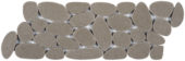 Light Grey Sliced Reconstituted Pebble Mosaic Interlocking Border | Qualis Ceramica | Luxury Tile and Vinyl at affordable prices