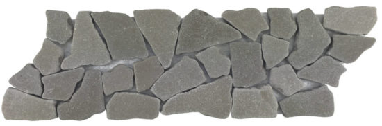 Mini Opus Grey Reconstituted Stone Border Interlocking Mosaic | Qualis Ceramica | Luxury Tile and Vinyl at affordable prices