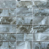 Onyx Pattern Blue Glass Sheet Mosaic | Qualis Ceramica | Luxury Tile and Vinyl at affordable prices