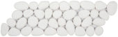 White Reconstituted Pebble Mosaic Interlocking Border | Qualis Ceramica | Luxury Tile and Vinyl at affordable prices