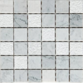Grey/White Marble Sand Blasted Honed Mix Finish 2 | Qualis Ceramica | Luxury Tile and Vinyl at affordable prices