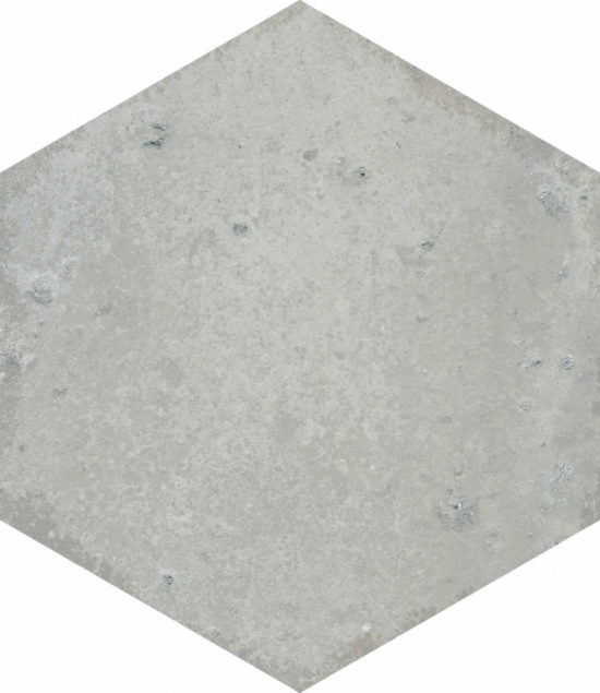 Alma 5.5X6.3” Grey Hexagon | Qualis Ceramica | Luxury Tile and Vinyl at affordable prices