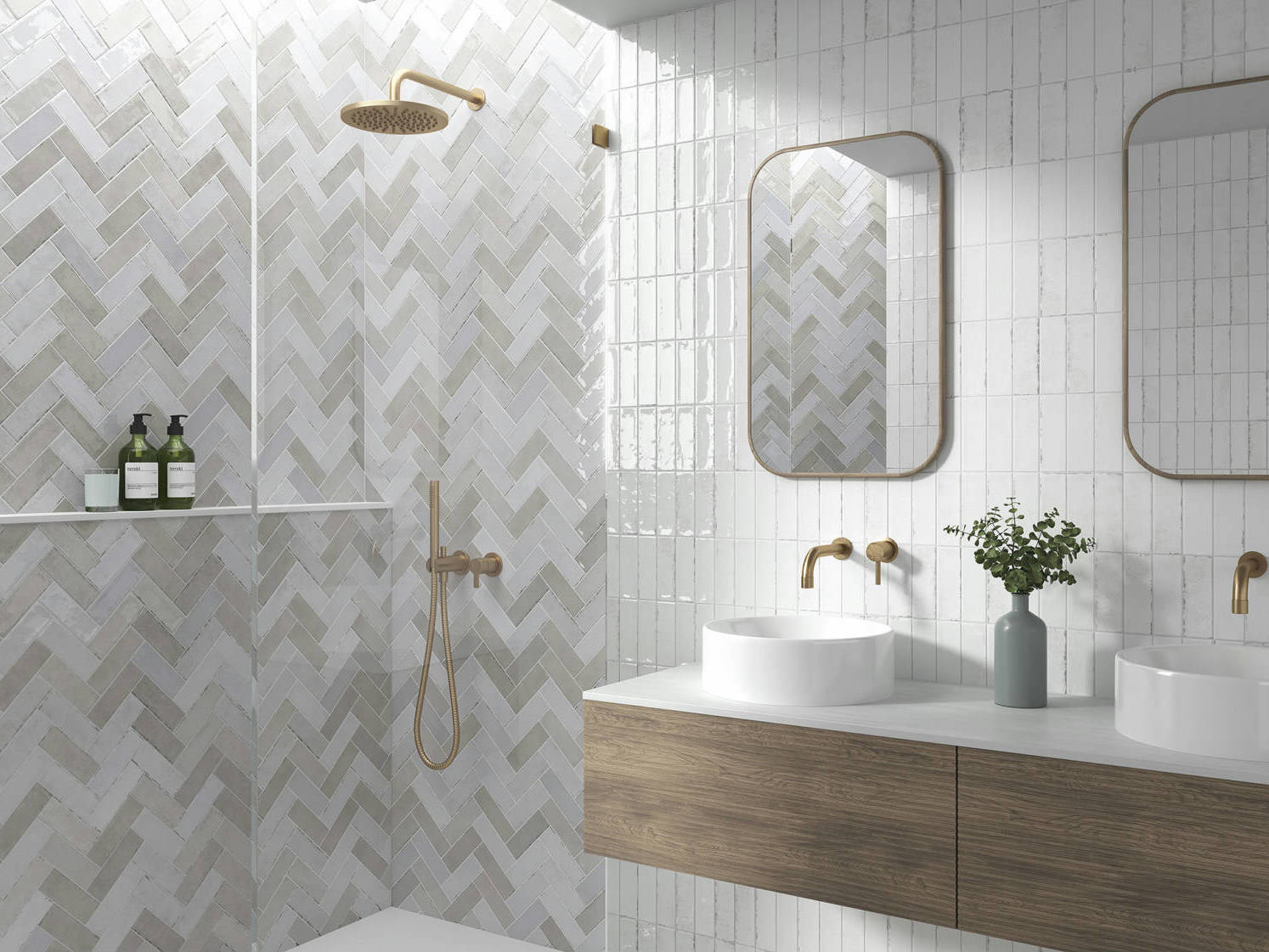 Barcelona Grey and White 3x9 | Qualis Ceramica | Luxury Tile and Vinyl at affordable prices