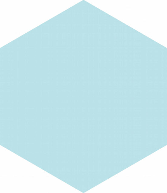 Ronda 5.5X6.3” Aqua Hexagon | Qualis Ceramica | Luxury Tile and Vinyl at affordable prices