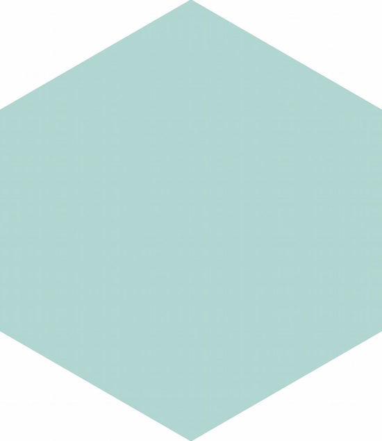Ronda 5.5X6.3” Mint Hexagon | Qualis Ceramica | Luxury Tile and Vinyl at affordable prices