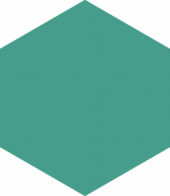 Ronda 5.5X6.3” Teal Hexagon | Qualis Ceramica | Luxury Tile and Vinyl at affordable prices