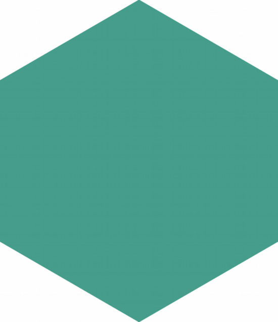 Ronda 5.5X6.3” Teal Hexagon | Qualis Ceramica | Luxury Tile and Vinyl at affordable prices