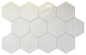 Ronda 5.5X6.3” White Hexagon | Qualis Ceramica | Luxury Tile and Vinyl at affordable prices