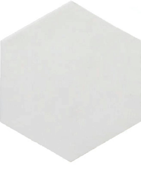Ronda 5.5X6.3” White Hexagon | Qualis Ceramica | Luxury Tile and Vinyl at affordable prices