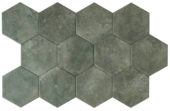 Seville 5.5X6.3” Black Hexagon | Qualis Ceramica | Luxury Tile and Vinyl at affordable prices