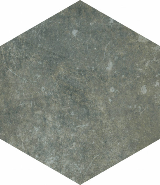 Seville 5.5X6.3” Black Hexagon | Qualis Ceramica | Luxury Tile and Vinyl at affordable prices