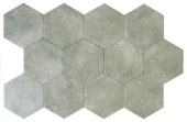 Seville 5.5X6.3” Grey Hexagon | Qualis Ceramica | Luxury Tile and Vinyl at affordable prices