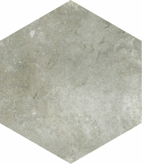 Seville 5.5X6.3” Grey Hexagon | Qualis Ceramica | Luxury Tile and Vinyl at affordable prices
