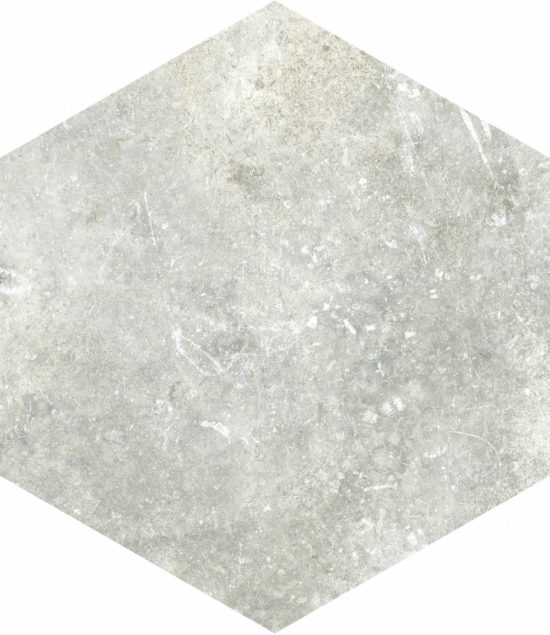 Seville 5.5X6.3” White Hexagon | Qualis Ceramica | Luxury Tile and Vinyl at affordable prices