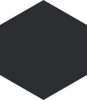 Vida 5.5X6.3” Black Hexagon | Qualis Ceramica | Luxury Tile and Vinyl at affordable prices