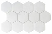 Form 5.5X6.3” White Hexagon | Qualis Ceramica | Luxury Tile and Vinyl at affordable prices