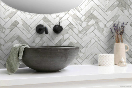 3X12 Polished Amore Grey | Qualis Ceramica | Luxury Tile and Vinyl at affordable prices