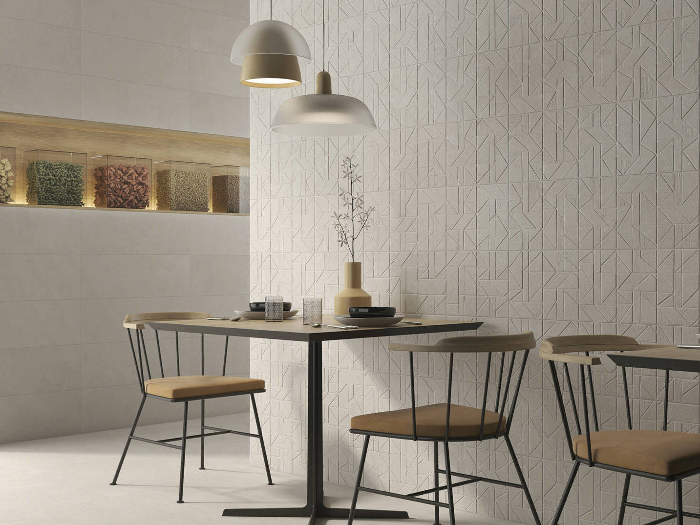 Ashland Creame 36X36 & 6x24 | Qualis Ceramica | Luxury Tile and Vinyl at affordable prices