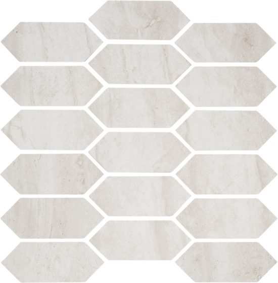 Soul Ivory Picket Mosaic | Qualis Ceramica | Luxury Tile and Vinyl at affordable prices