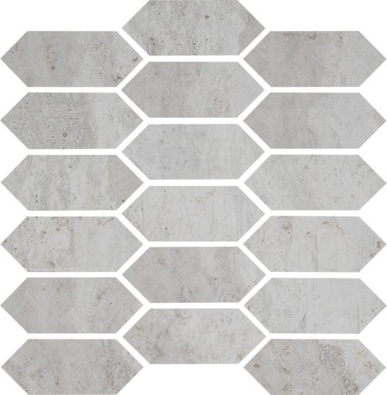 Spirit Silver Picket Mosaic | Qualis Ceramica | Luxury Tile and Vinyl at affordable prices