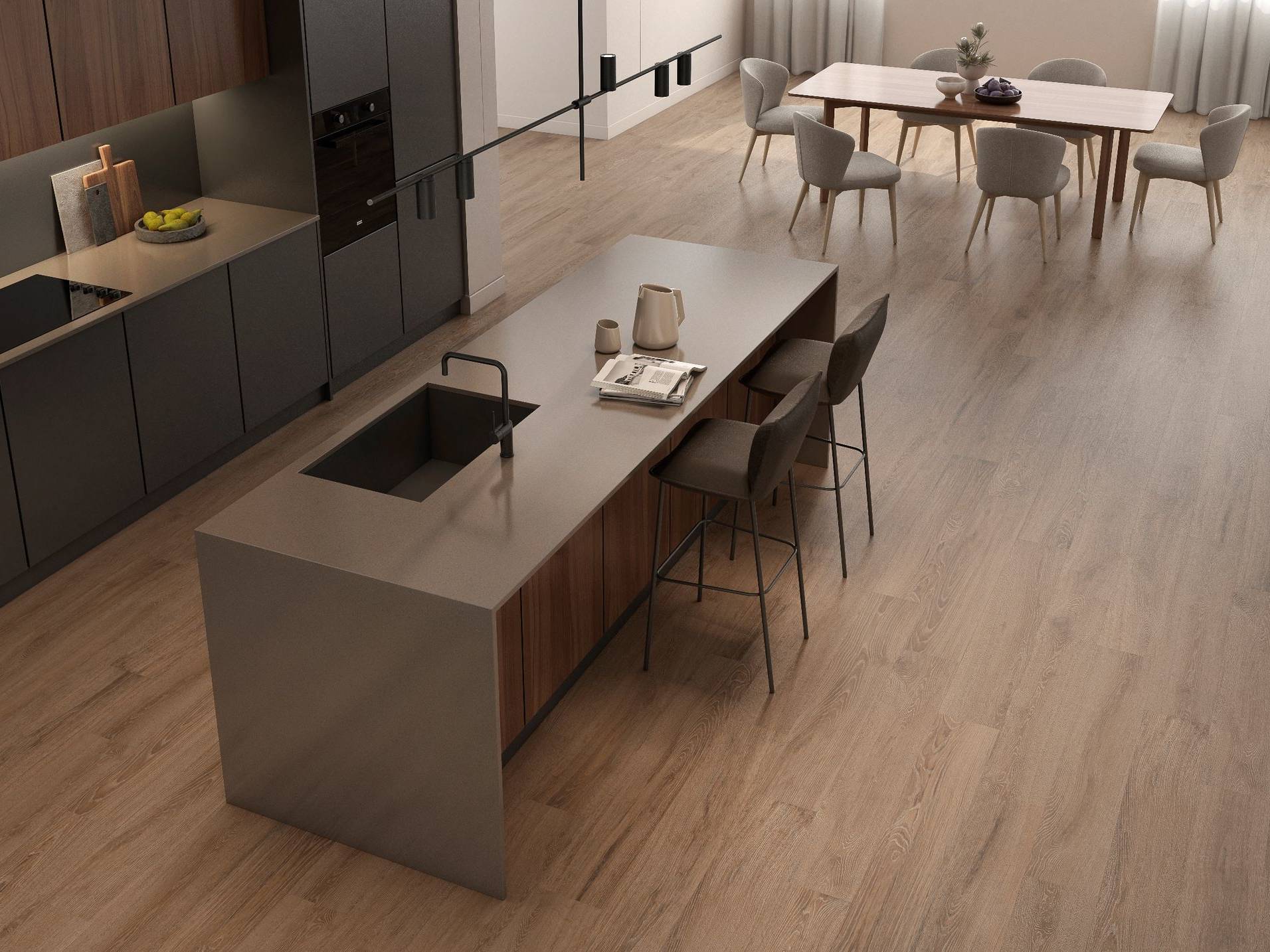 Woodlands 8X48 Nogal | Qualis Ceramica | Luxury Tile and Vinyl at affordable prices