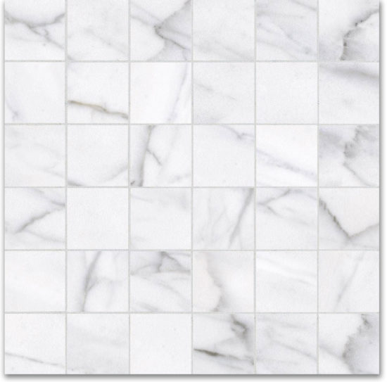 2X2 Carrara Mosaic | Qualis Ceramica | Luxury Tile and Vinyl at affordable prices