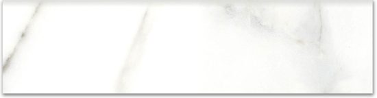 3X12 Calacatta Bullnose | Qualis Ceramica | Luxury Tile and Vinyl at affordable prices