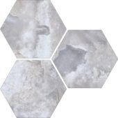 Treasure Blue Dream Onyx 6" Carved Hexagon | Qualis Ceramica | Luxury Tile and Vinyl at affordable prices