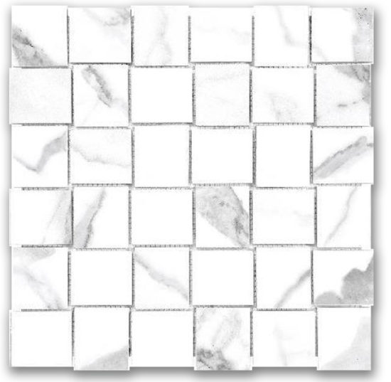 Matte 2X2 Love Basketweave Mosaic | Qualis Ceramica | Luxury Tile and Vinyl at affordable prices