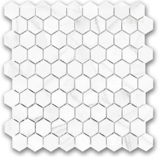 Polished 1" Devotion Hex Mosaic | Qualis Ceramica | Luxury Tile and Vinyl at affordable prices
