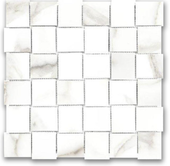 Polished 2X2 Adoration Basketweave Mosaic | Qualis Ceramica | Luxury Tile and Vinyl at affordable prices