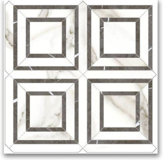 Polished Adoration Piazza Mosaic | Qualis Ceramica | Luxury Tile and Vinyl at affordable prices