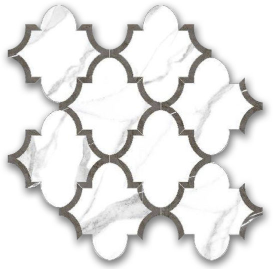 Polished Love Arabesque Mosaic | Qualis Ceramica | Luxury Tile and Vinyl at affordable prices