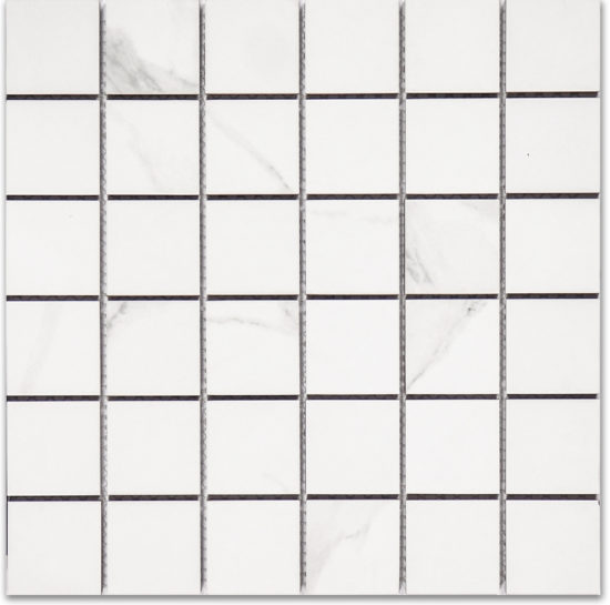 Treasure Statuario 2x2 Polished Mosaic | Qualis Ceramica | Luxury Tile and Vinyl at affordable prices