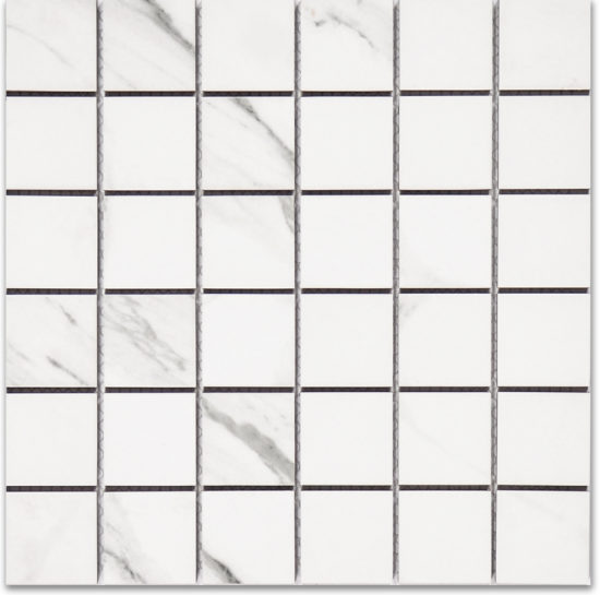 Treasure Statuario 2x2 Polished Mosaic | Qualis Ceramica | Luxury Tile and Vinyl at affordable prices
