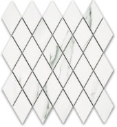 Treasure Statuario Polished Diamond Mosaic | Qualis Ceramica | Luxury Tile and Vinyl at affordable prices