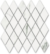Treasure Statuario Polished Diamond Mosaic | Qualis Ceramica | Luxury Tile and Vinyl at affordable prices