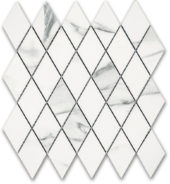 Treasure Statuario Polished Diamond Mosaic | Qualis Ceramica | Luxury Tile and Vinyl at affordable prices