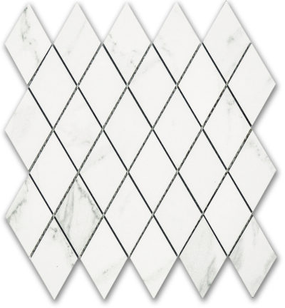 Treasure II Statuario Polished Diamond Mosaic