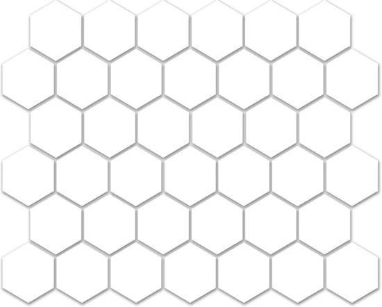 Treasure II Ultimate Dolomite 2x2 Carved Hexagon Mosaic