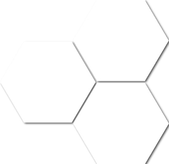 Treasure II Ultimate Dolomite 6" Carved Hexagon