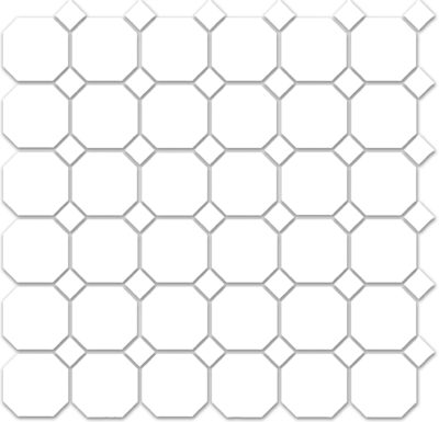 Treasure II Ultimate Dolomite Polished Octagon/Dot Mosaic