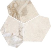 Dynasty Almond Polished/Matte 11X12 Eggs Mosaic | Qualis Ceramica | Luxury Tile and Vinyl at affordable prices