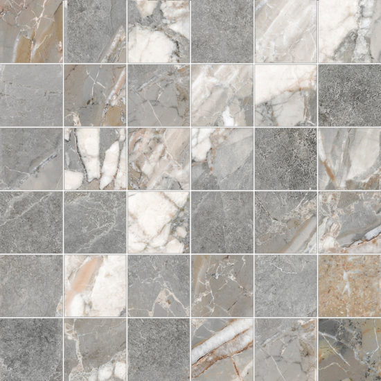 Dynasty Grey 2X2 Mosaic | Qualis Ceramica | Luxury Tile and Vinyl at affordable prices