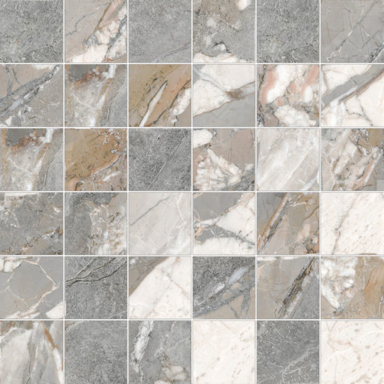 Dynasty Grey 2X2 Mosaic | Qualis Ceramica | Luxury Tile and Vinyl at affordable prices
