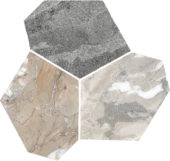 Dynasty Grey Polished/Matte 11X12 Eggs Mosaic | Qualis Ceramica | Luxury Tile and Vinyl at affordable prices