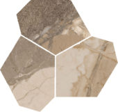 Dynasty Taupe Polished/Matte 11X12 Eggs Mosaic | Qualis Ceramica | Luxury Tile and Vinyl at affordable prices