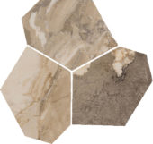 Dynasty Taupe Polished/Matte 11X12 Eggs Mosaic | Qualis Ceramica | Luxury Tile and Vinyl at affordable prices